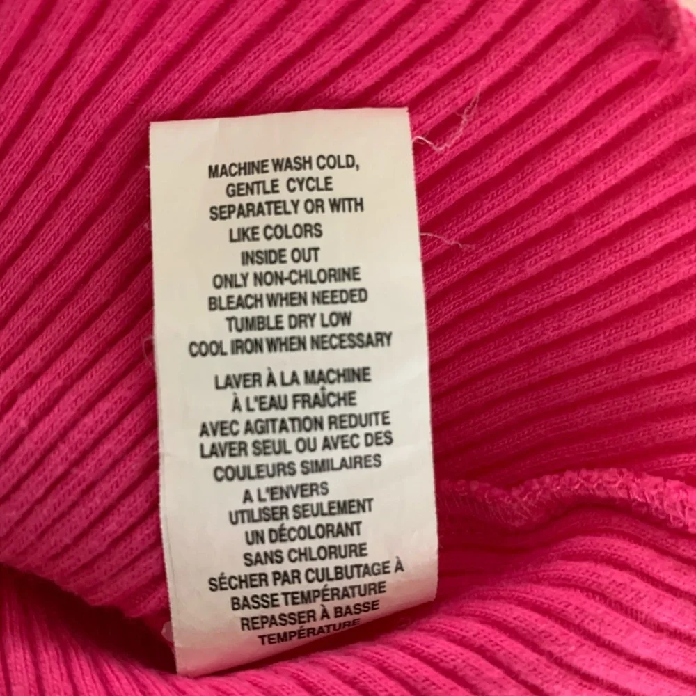 Children's Place Shirt Baby Girls 12 Months Hot Pink Ribbed Scalloped Stretchy